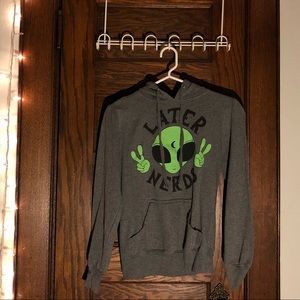 Alien Hooded Sweatshirt [Size: xs]